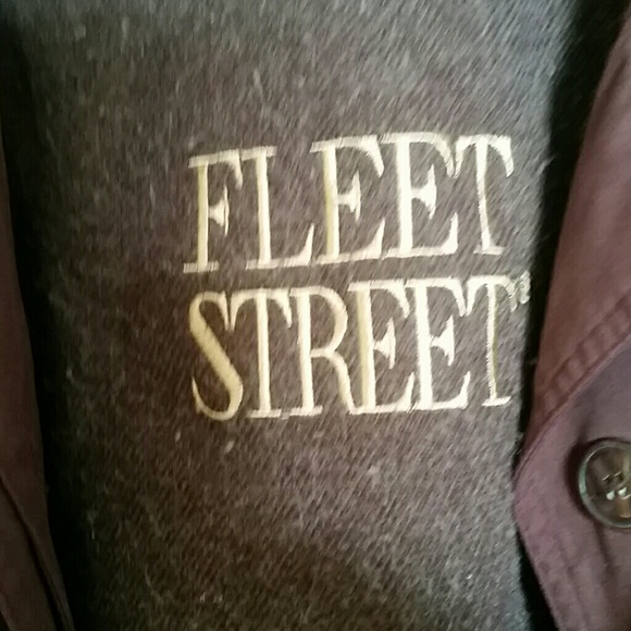 Fleet Street winter raincoat, full length sz 10p Plum color - Picture 2 of 4